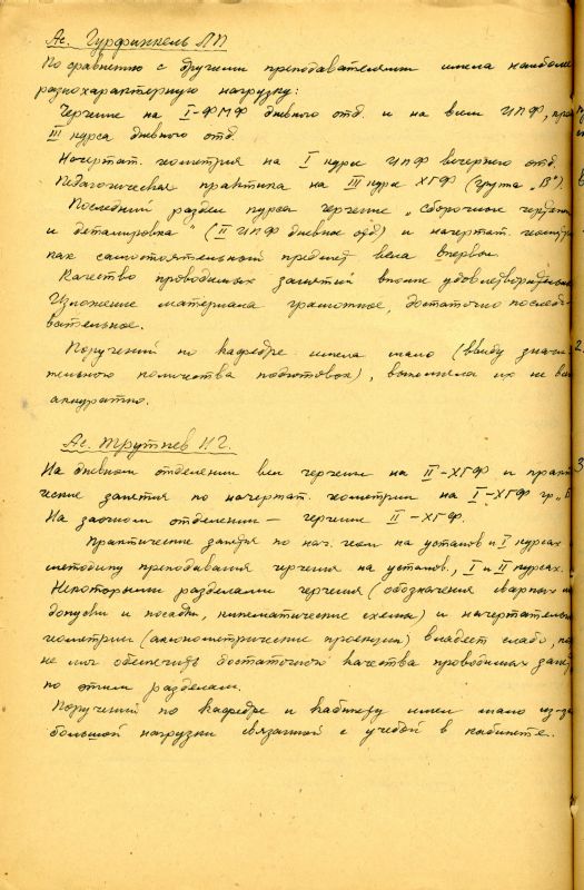 Отчет о работе кафедры графики художественно-графического факультета за 1962 - 1963 учебный год. (НТГИА. Ф.212. Оп.1. Д.169. Л.155об) Отчет о работе кафедры графики художественно-графического факультета за 1962 - 1963 учебный год. (НТГИА. Ф.212. Оп.1. Д.169. Л.155об)