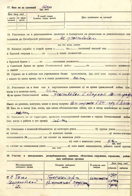 Личная карточка Крамского Михаила Павловича, члена Союза Советских художников. (НТГИА. Ф.582. Оп.2. Д.5. Л.1об) Личная карточка Крамского Михаила Павловича, члена Союза Советских художников. (НТГИА. Ф.582. Оп.2. Д.5. Л.1об)