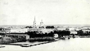 Тагильский Кремль. В центре Входо-Иерусалимский собор. Январь 1904 года.  (НТГИА. Коллекция фотодокументов. Оп.1П. Д.36)