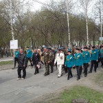 Участники демонстрации в честь празднования Дня Победы в Великой Отечественной войне. Нижний Тагил. 09.05.2015 год. Фото Т.А.Вязовой.