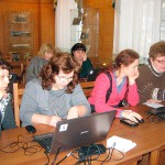 Сотрудники МКУ «Муниципальный архив социально-правовых документов» на обучающем семинаре «Применение автоматизированной информационно-поисковой системы «Электронные описи НТГИА» пользователями читального зала МКУ «Нижнетагильский городской исторический архив» и пользователями сети интернет» в читально-экспозиционном зале исторического архива. 26.01.2016 год. Сотрудники МКУ «Муниципальный архив социально-правовых документов» на обучающем семинаре «Применение автоматизированной информационно-поисковой системы «Электронные описи НТГИА» пользователями читального зала МКУ «Нижнетагильский городской исторический архив» и пользователями сети интернет» в читально-экспозиционном зале исторического архива. 26.01.2016 год.