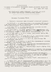 Решение исполнительного комитета Нижнетагильского городского Совета депутатов трудящихся от 2 июля 1957 года № 298 (НТГИА. Ф.70.Оп.2.Д.738.Л.362)