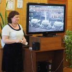 Т.А. Вязова, директор Нижнетагильского городского исторического архива, на открытии выставки "Железоделательный Тагил"