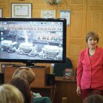 Родина Ольга Александровна, начальник музейно-выставочного центра ОАО «ЕВРАЗ НТМК», на открытии выставки "Железоделательный Тагил"